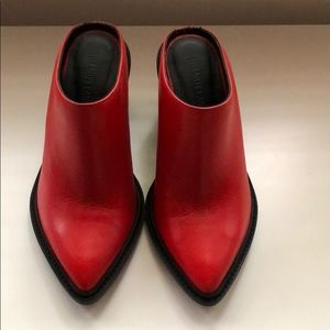 [Helmut Lang] FIERCE “Schist” Red block Mules 38